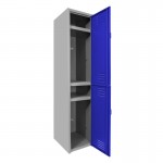 Locker metálico dual grande - 2 puertas azul